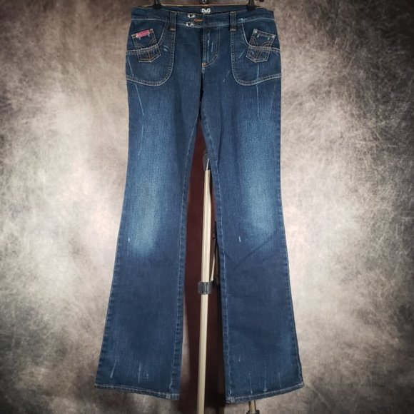 Dolce & Gabbana Denim - Dolce & Gabbana Dark Denim – Curve-Hugging Must-Have Jeans Size 27×41